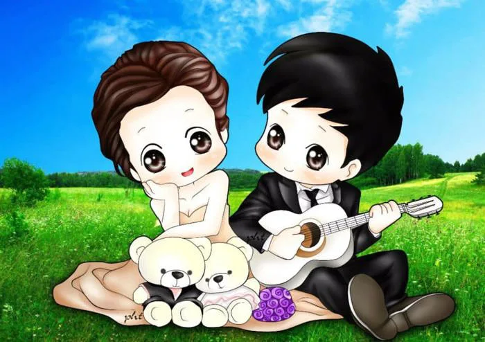 69+ Ảnh Chibi Cặp Đôi Dễ Thương, Hình Cute Nhất