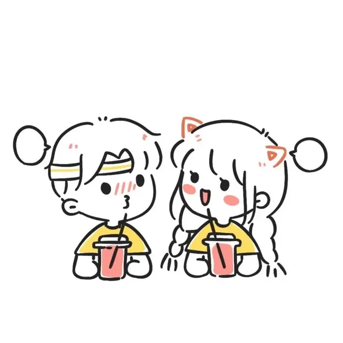 Tổng hợp các mẫu hình chibi cặp đôi cute hot trend