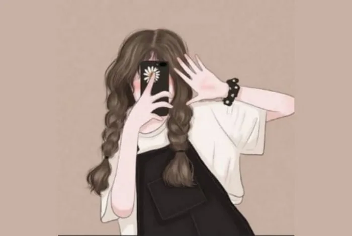 Những bộ ảnh anime che mặt bằng điện thoại đáng yêu mà bạn không nên bỏ lỡ