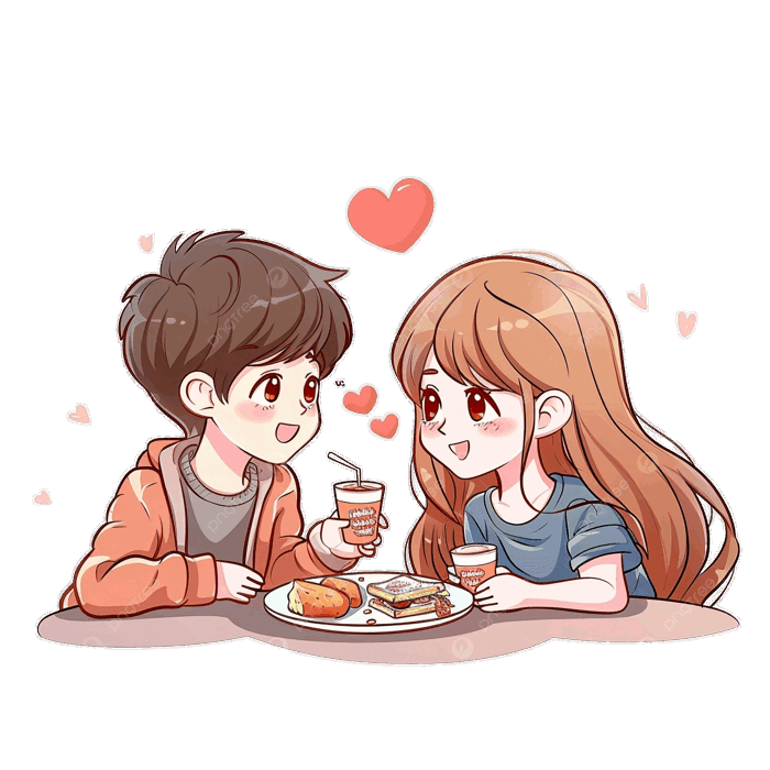 Hình ảnh Cặp đôi Tình Nhân Dễ Thương Ngồi ăn Cùng Nhau Nhân Vật Hoạt Hình  Chibi Ngày Lễ Tình Nhân Vui Vẻ PNG , Cặp đôi, Dễ Thương, Dịp Kỉ Niệm