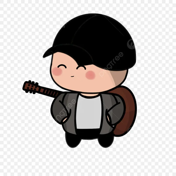 Hình ảnh Nghệ Sĩ Guitar Hạnh Phúc PNG , đàn Ghi Ta, Chơi, Chibi PNG và  Vector với nền trong suốt để tải xuống miễn phí