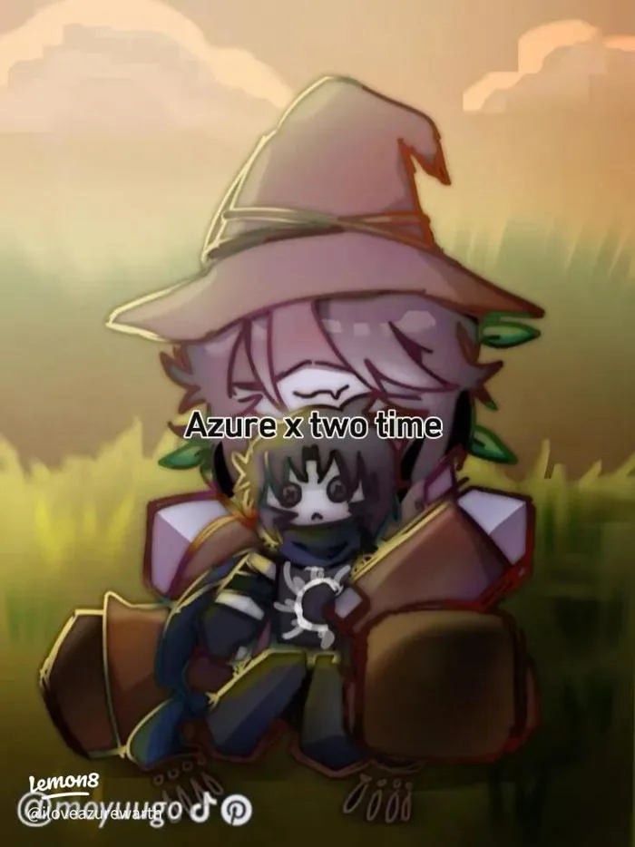 Azure x Two Time fanart cute: ảnh chibi, hình nền và couple dễ thương