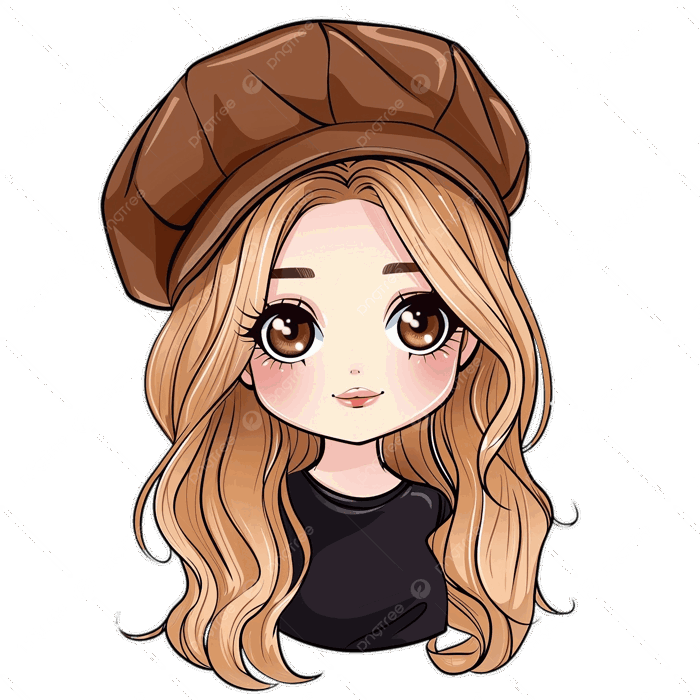 Hình ảnh Chân Dung Chibi Thời Thượng Của Cô Gái Tóc Vàng Dễ Thương Thanh  Lịch đội Mũ Nồi Nâu PNG , Thẩm Mỹ, Phim Hoạt Hình, Nghệ Thuật PNG trong suốt