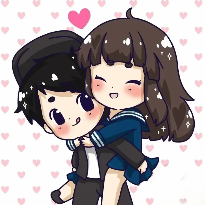 Tổng hợp các mẫu hình chibi cặp đôi cute hot trend
