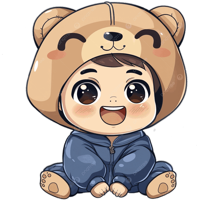 Hình ảnh Cậu Bé Chibi Dễ Thương Trong Bộ đồ động Vật Nhẹ Nhõm Nét Mặt Vui  Vẻ PNG , Chibi, Con Trai, Đứa Bé PNG trong suốt và Vector để tải