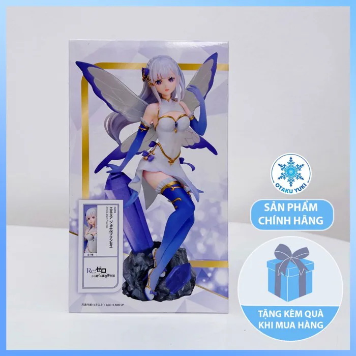 Mô Hình Emilia Jewel Princess - Re:Zero Starting Life in Another World 1/7  Scale Figure Chính Hãng (Elcoco)