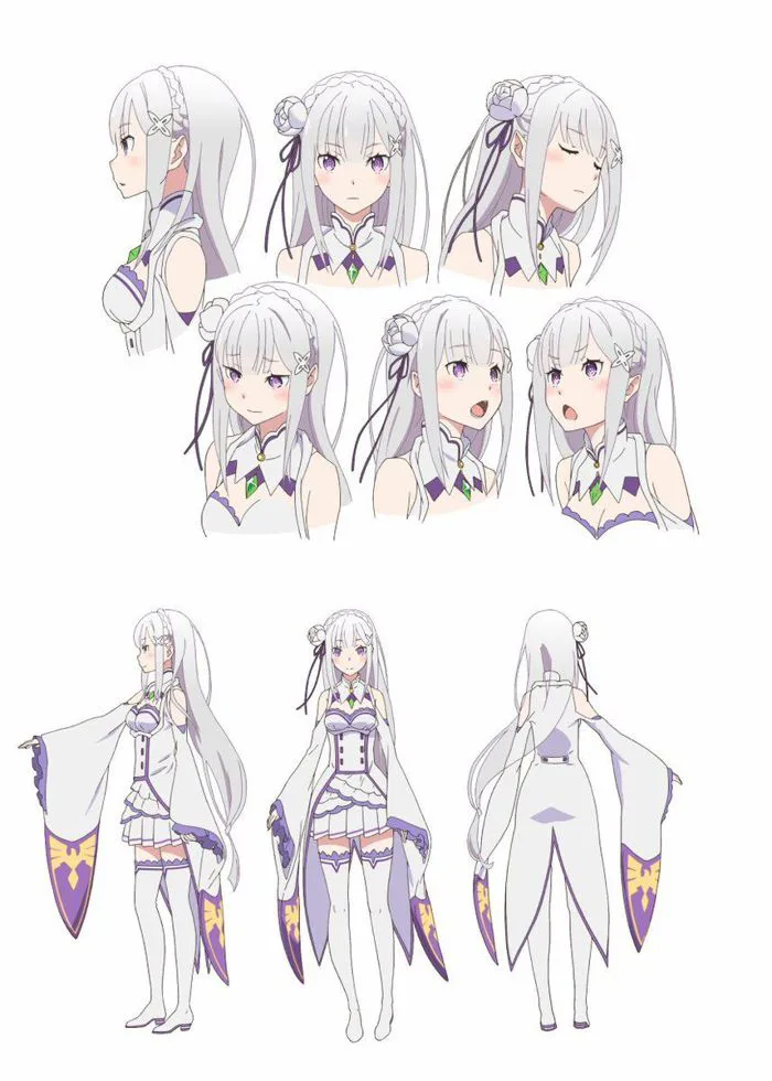 50 [ Emilia ] ý tưởng | nghệ thuật anime, manga, phim hoạt hình