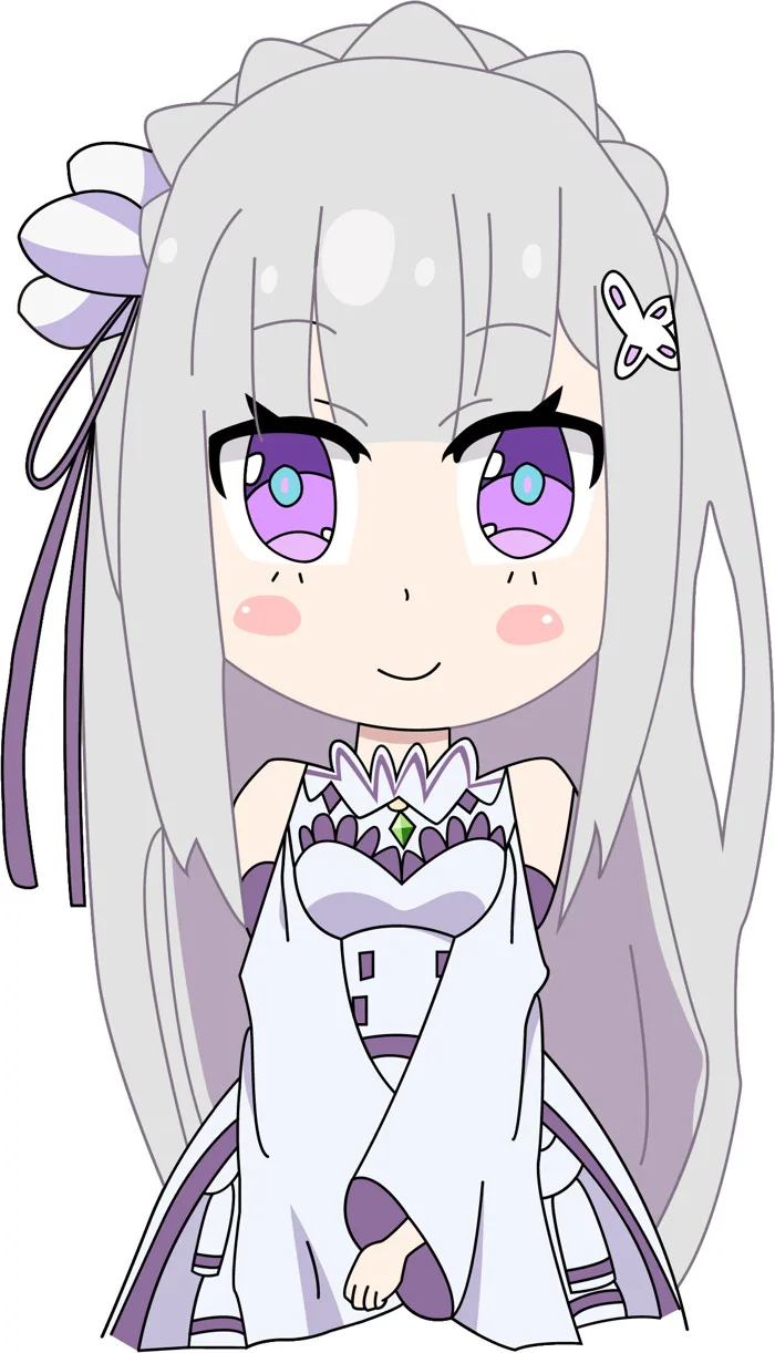 ArtStation - Emilia Chibi Re:Zero kara Hajimeru Isekai Seikatsu