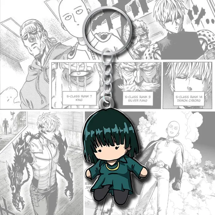 Móc khóa chibi anime One Punch Man Saitama Genos Fubuki Sonic Nanh Trắng  Manga Hoạt Hình Nhật Bản