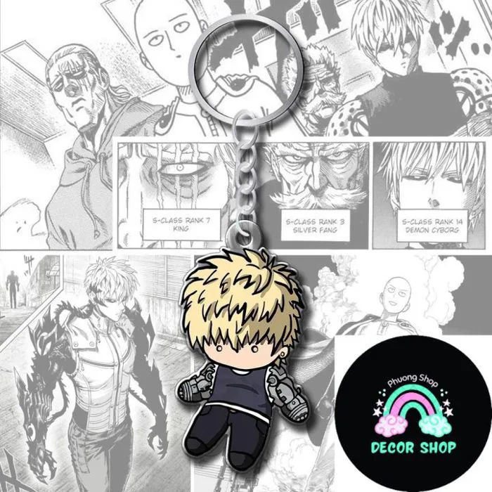 Móc khóa chibi anime One Punch Man Saitama Genos Fubuki Sonic Nanh Trắng  Manga Hoạt Hình Nhật Bản Móc Khóa Mica Sáng Bóng Móc Khóa Kích Thước 8Cm  Móc Khóa Ommk06 Đến