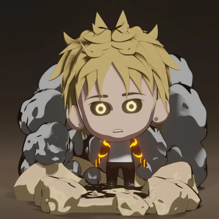 ArtStation - One punch man - Genos 