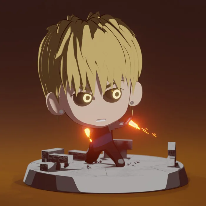 ArtStation - One punch man - Genos 