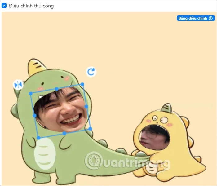 Cách ghép ảnh khủng long chibi dễ thương - QuanTriMang.com Cách ghép ảnh khủng long chibi dễ thương - QuanTriMang.com