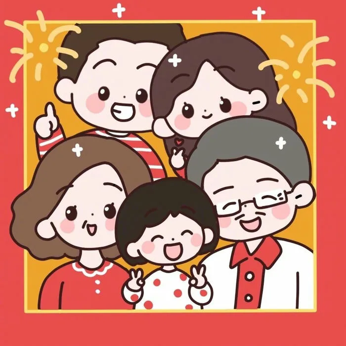 Ngắm bộ 98+ ảnh gia đình chibi cực phẩm làm quà tặng ý nghĩa