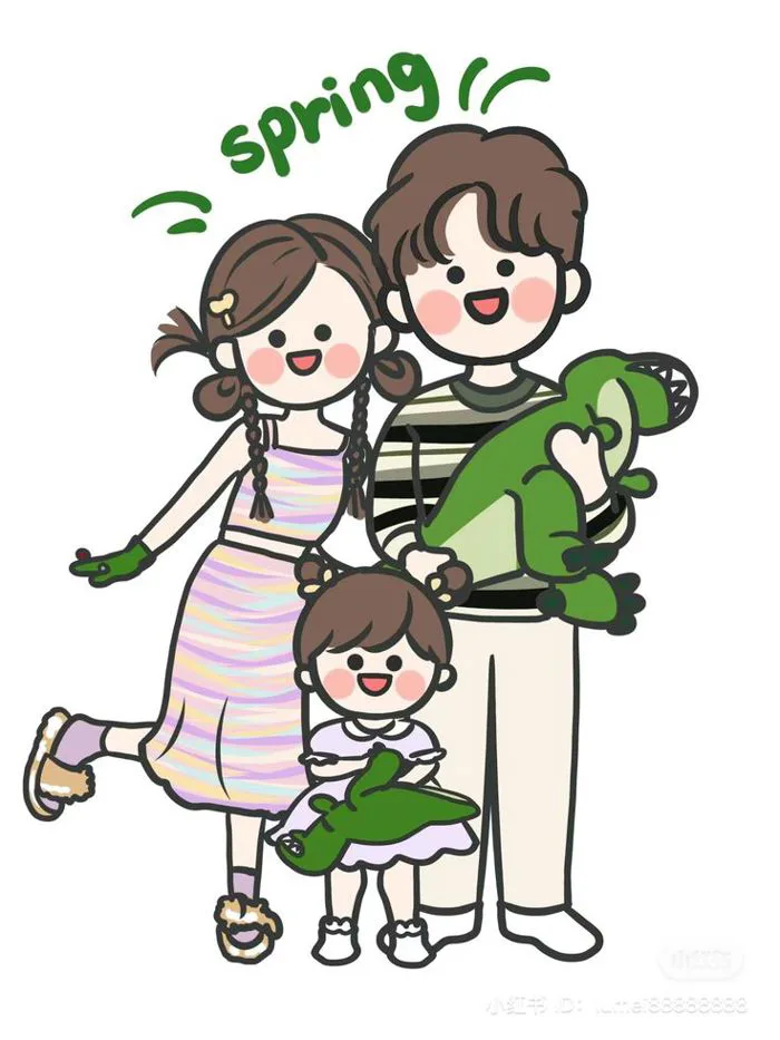 Tuyển chọn bộ hình ảnh chibi gia đình đẹp, cực kỳ dễ thương