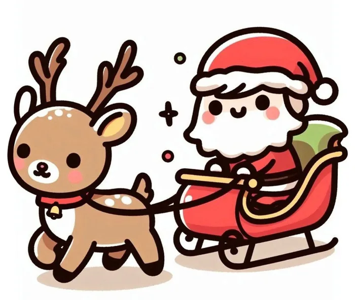 Bộ sưu tập hình ảnh ông già Noel chibi cho mùa Giáng sinh