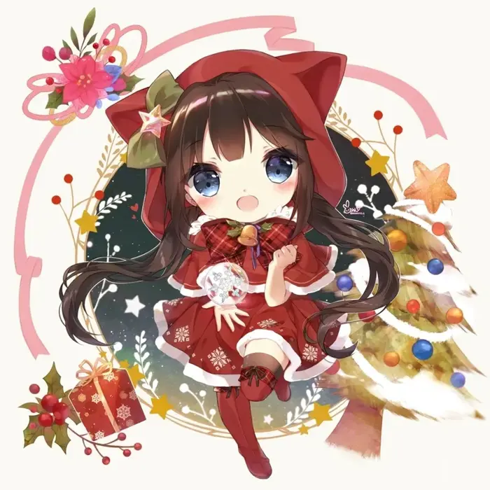 Ảnh chibi giáng sinh dễ thương khiến bạn muốn sưu tầm