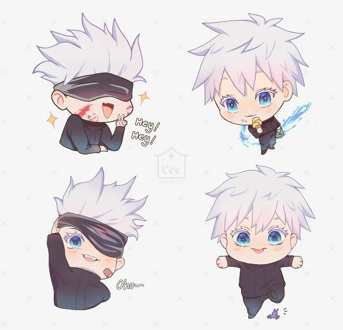 Gojo Satoru Chibi (Fanart của mình) : r/JuJutsuKaisen
