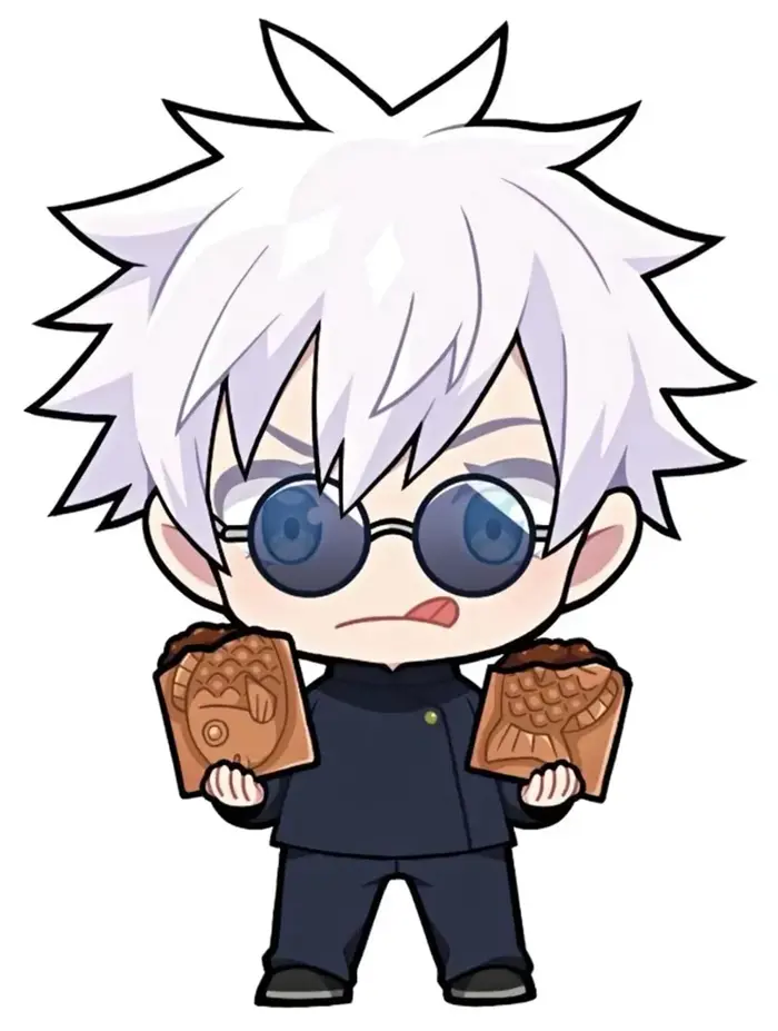Hình ảnh Gojo chibi phiên bản hoạt hình siêu dễ thương