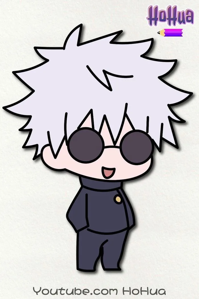 How to draw gojo chibi | Cute gojo drawing, Gojo chibi drawing, Satoru gojo