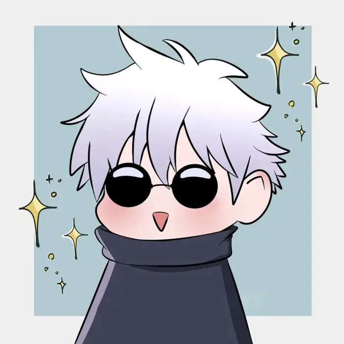 Hình ảnh Gojo chibi phiên bản hoạt hình siêu dễ thương