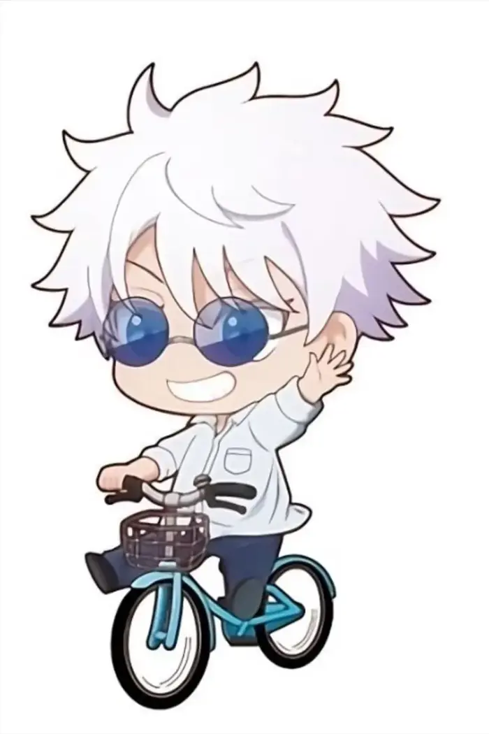 Hình ảnh Gojo chibi phiên bản hoạt hình siêu dễ thương