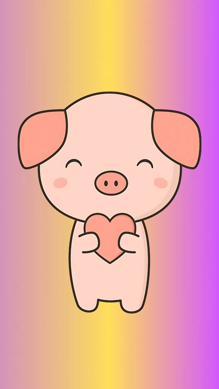 299+ Hình nền con heo ĐÁNG YÊU, cực dễ thương, siêu cute