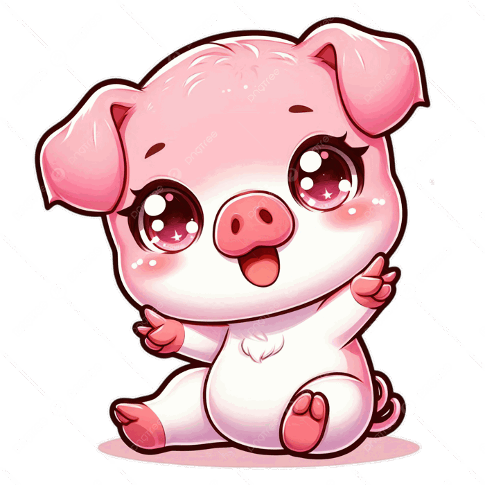 Hình ảnh Chú Heo Con Chibi Vui Vẻ Chân Dung Tinh Nghịch Màu Hồng PNG , Lợn Hồng, Heo Con, Vui Tươi PNG trong suốt và Vector để tải xuống miễn phí