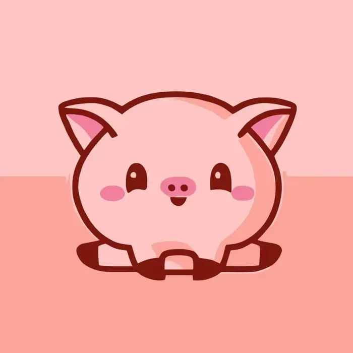 Bộ sưu tập ảnh heo cute chibi đẹp lung linh miễn phí