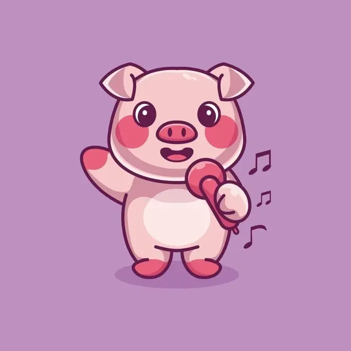 Bộ ảnh heo cute chibi siêu dễ thương khiến bạn tan chảy