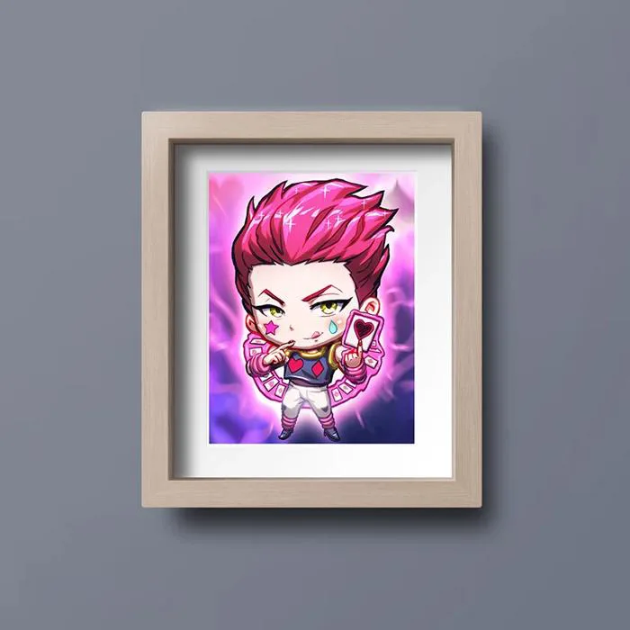 Hisoka v2 Mini Print – YanimatorART Hisoka v2 Mini Print – YanimatorART