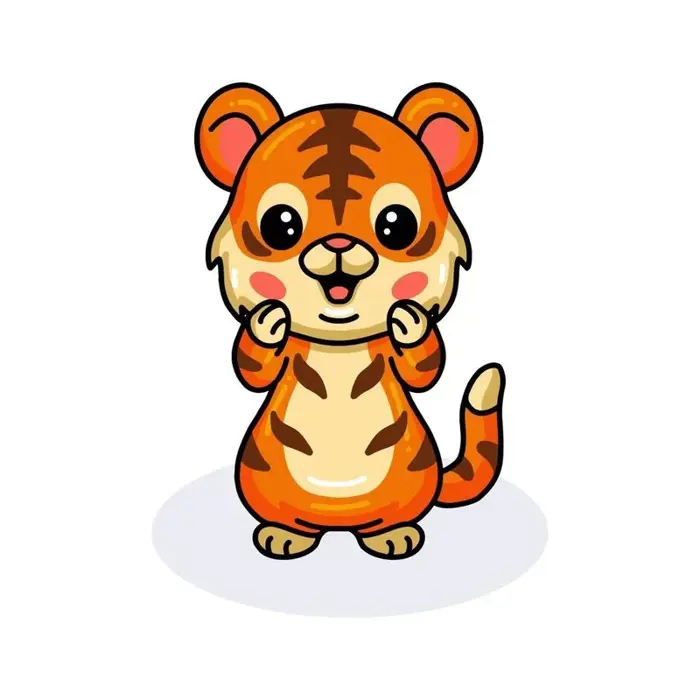 Ảnh hổ chibi sinh động và độc đáo làm say lòng người