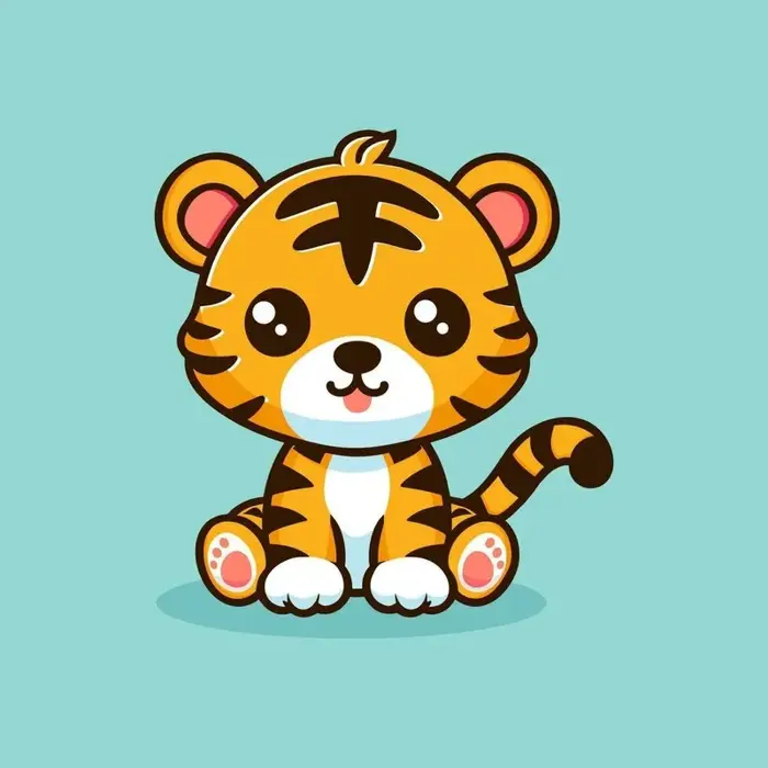 Ảnh hổ chibi sinh động và độc đáo làm say lòng người