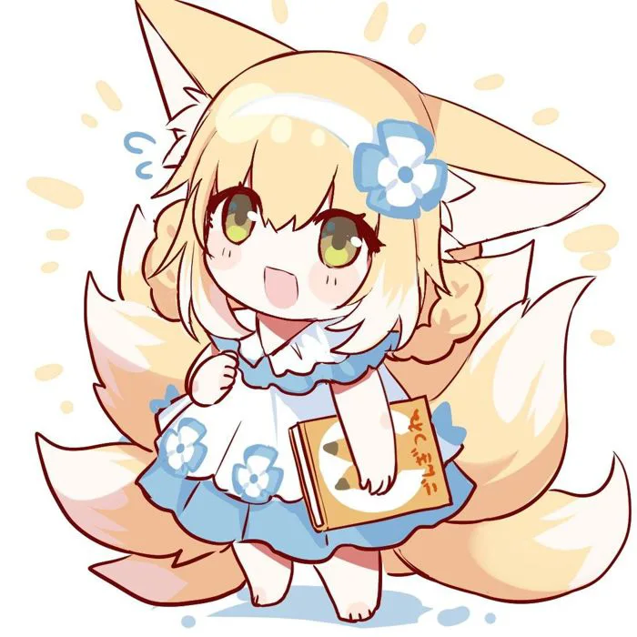 Hình ảnh hồ ly chibi cute, đáng yêu, đẹp nhất