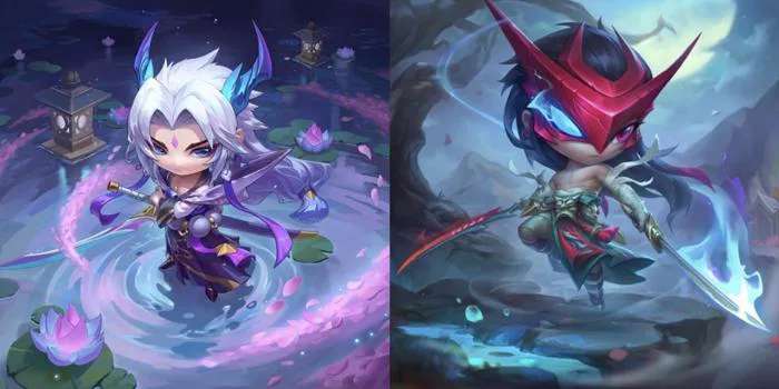 Hình ảnh chibi Yone trang phục Huyền Thoại & Hoa Anh Đào 🌸 : r/YoneMains