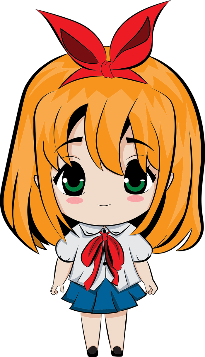 Con Gái Học Sinh Chibi Dễ - Miễn Phí vector hình ảnh trên Pixabay