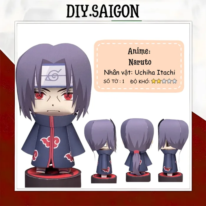 Naruto] - Mô hình giấy Anime Chibi Uchiha Itachi | Shopee Việt Nam