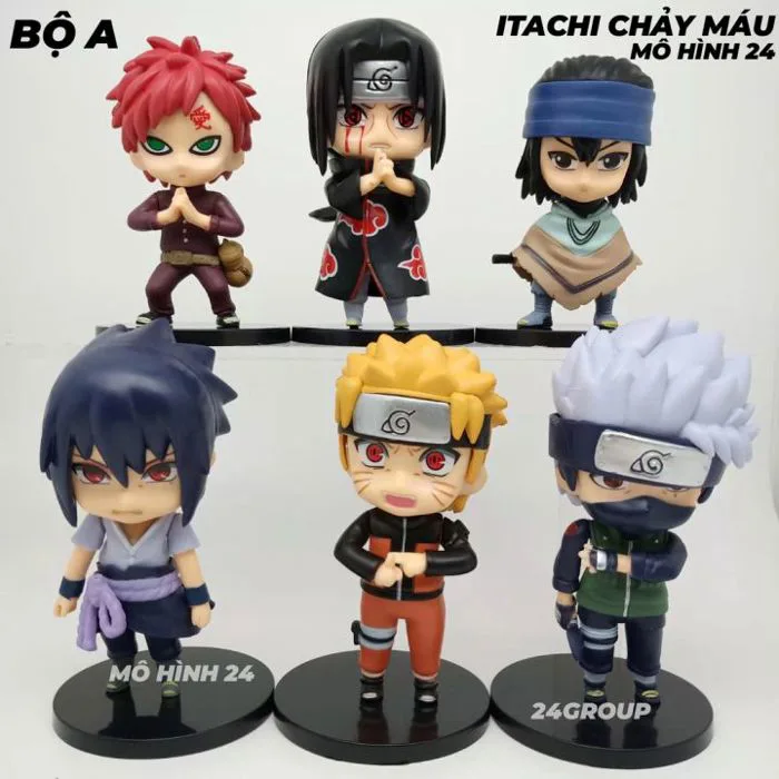 COMBO 6 NHÂN VẬT cao 10cm BỘ mô hình tượng chibi Naruto anime manga Naruto  Sasuke figure itachi gaara kakashi chibi Mô Hình Naruto Cho Người Lớn -  Lazada | Lazada Việt Nam