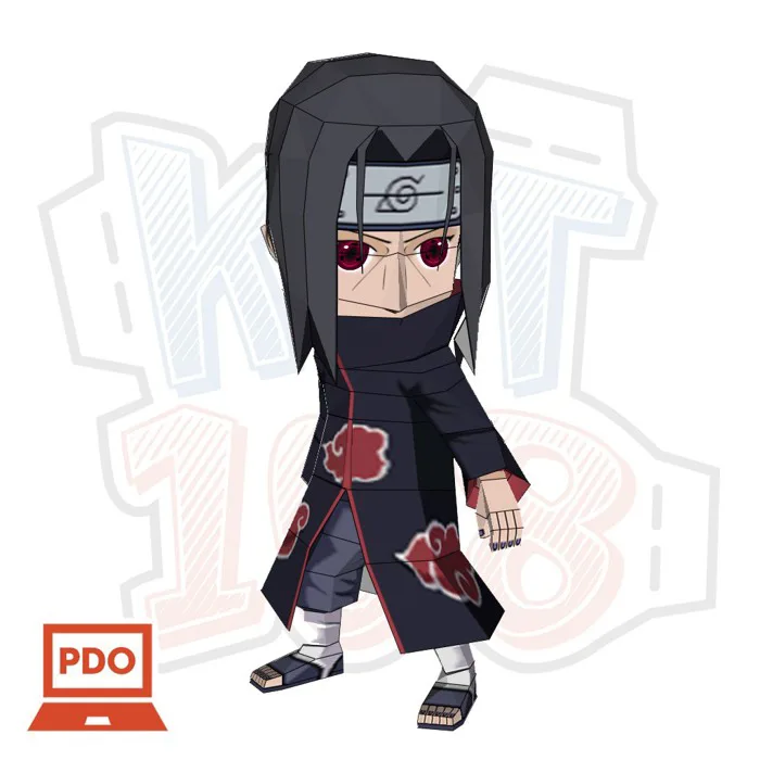 Mô hình giấy Anime Game Chibi Itachi Uchiha - Naruto Bộ Kit In Trên Giấy Tự  Cắt Và Dán Lại Giấy Ford A4 180Gsm Giấy Couche A4 160Gsm In Mực Dầu Không