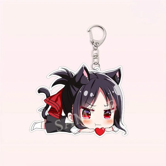 Móc khóa Anime Kaguya-sama Love Is War Cuộc Chiến Tỏ Tình Mica Acrylic  Chibi Kaguya Shinomiya Chika Fujiwara cao cấp