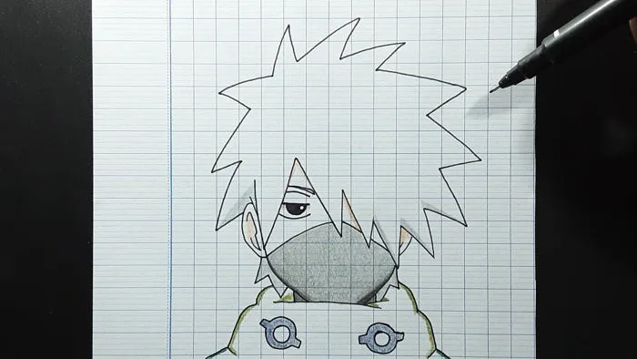 vẽ Kakashi lúc nhỏ