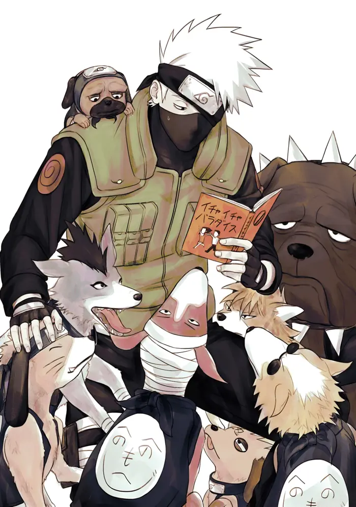 Hình Nền Kakashi Hatake Cùng Những Chú Chó Ninja | 3423x4871 | Wallpaper  Alchemy