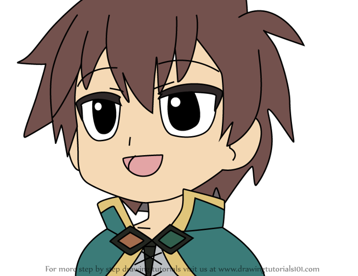 How to Draw Kazuma Satou from Isekai Quartet (Isekai Quartet) Step by Step  | DrawingTutorials101.com