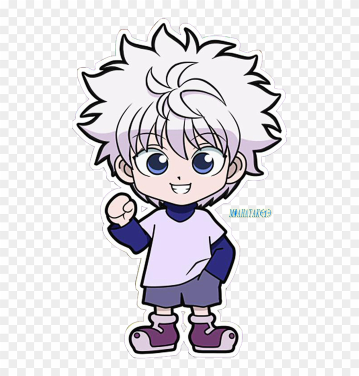 Chibi Killua Render By Miahatake13 On Deviantart - Hunter X Hunter Killua  Chibi - Free Transparent PNG Clipart Images Download