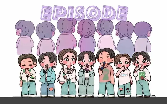 Bộ ảnh chibi BTS siêu đáng yêu làm tan chảy trái tim fan