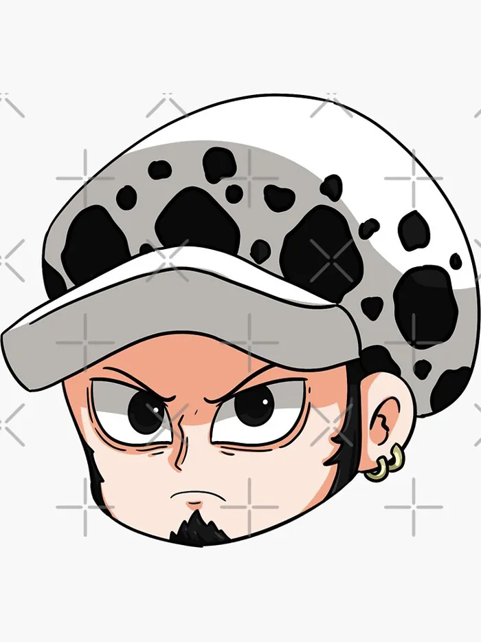 Trafalgar D. Water Law (Head Only) - One Piece Chibi ver