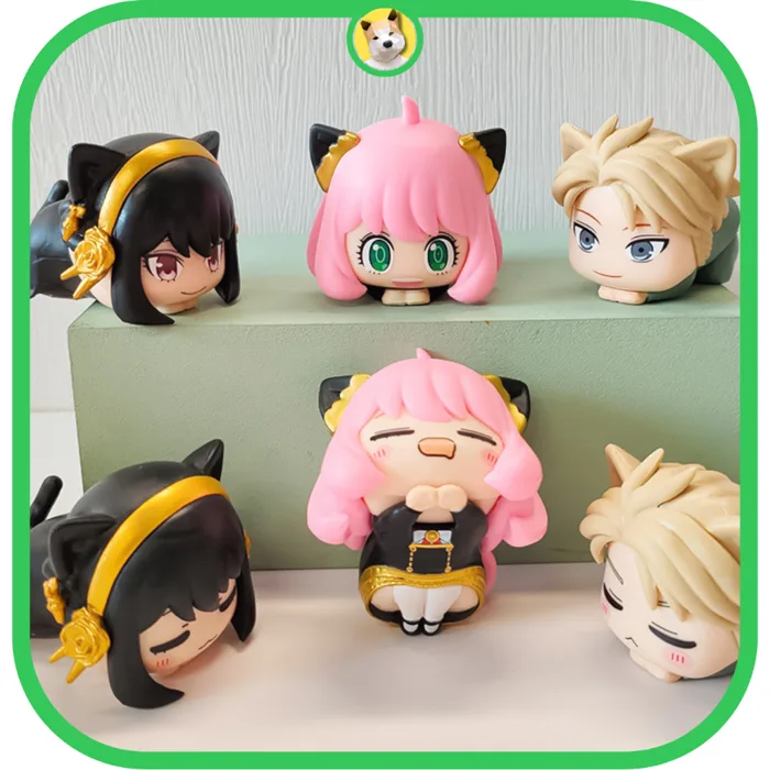 Mô hình Spy x family gia đình điệp viên mèo 4cm Anya Loid Yor Forger dễ  thương chibi tiệm đồ chơi Beocaz