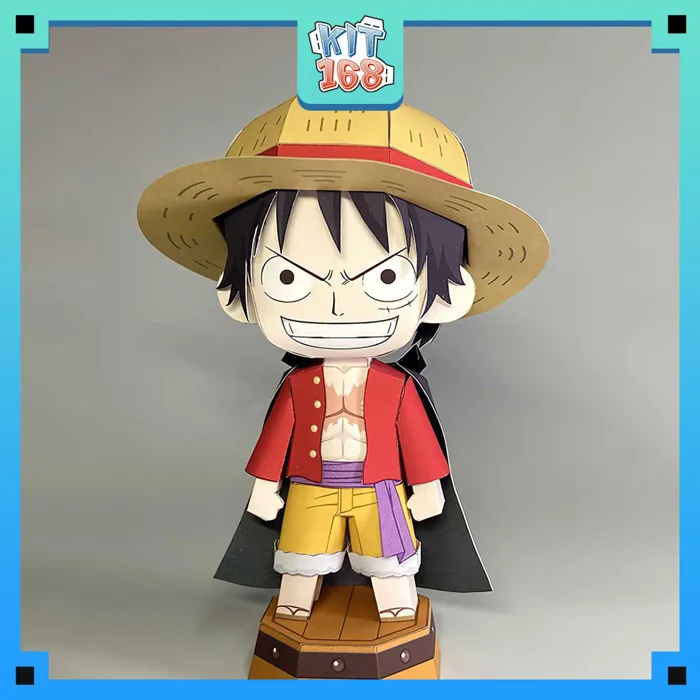 Mô hình giấy Anime Chibi Monkey D. Luffy ver 10 - One Piece + kit hộp trang  trí | Shopee Việt Nam