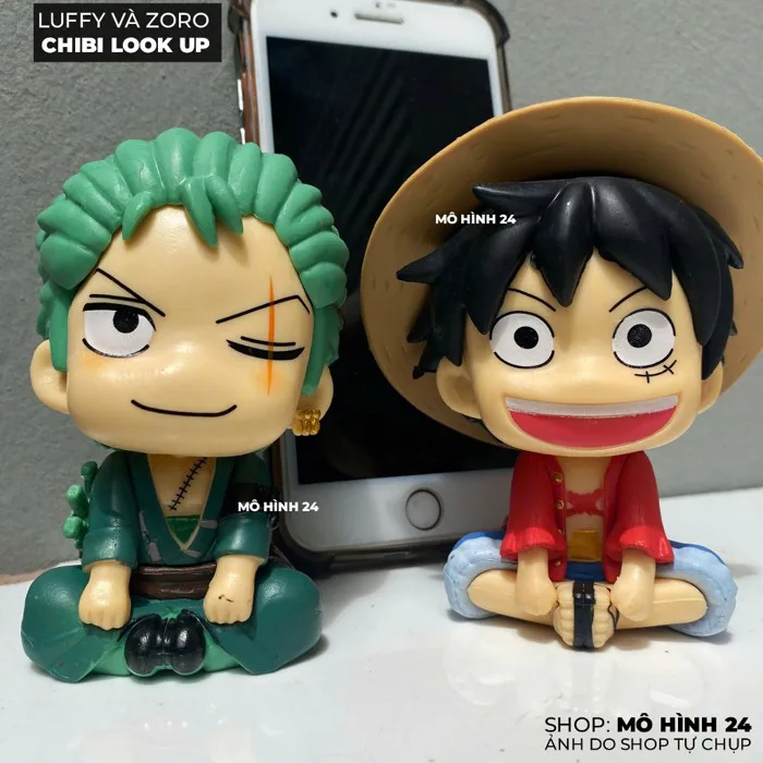 11cm] Mô hình Luffy và zoro chibi Look up one piece figure cute luffy LU  Zoro LU decor vua hải tặc đáng yêu mô hình 24h | Shopee Việt Nam