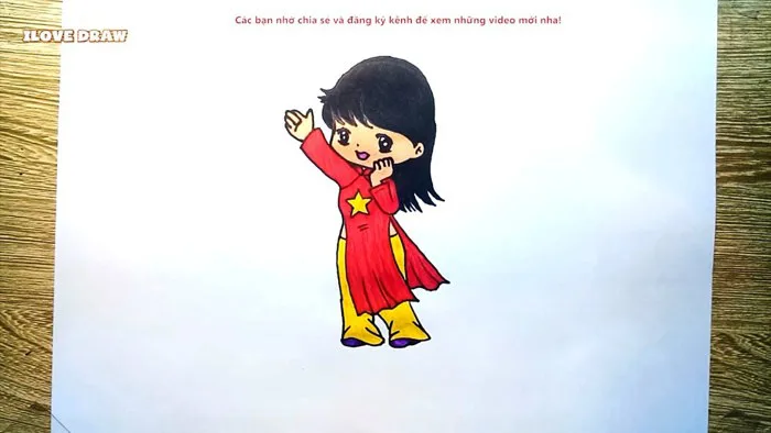 Vẽ cô gái áo dài Việt Nam - Vẽ áo dài Việt Nam - Duy Hiếu